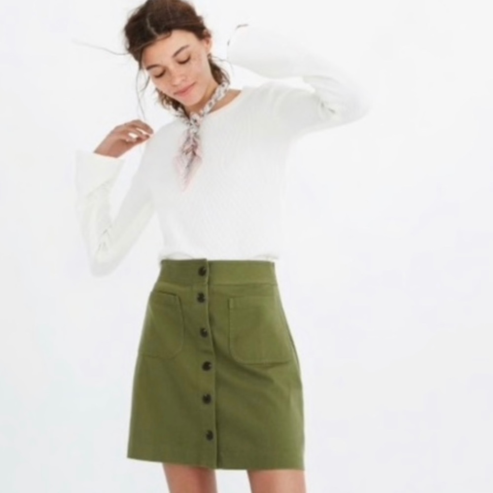 madewell button up skirt NWOT